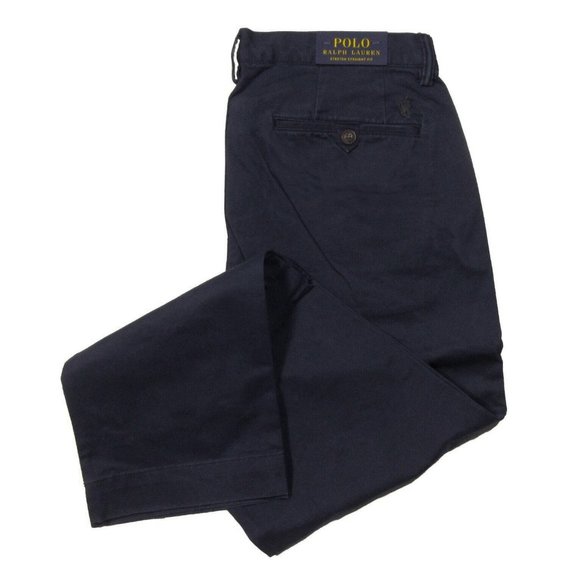 NEW Polo Ralph Lauren Stretch Straight Fit Chinos Pants!40 x 30Navy